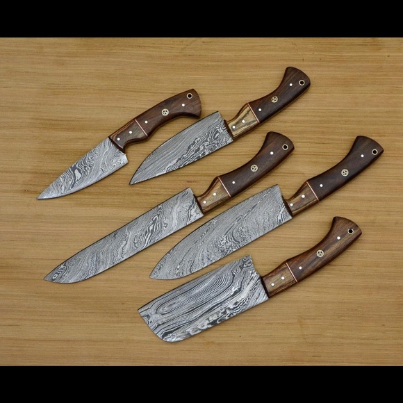 Set of 5 Pcs | Hand Forged damascus steel | Chef - Picture 3 of 3